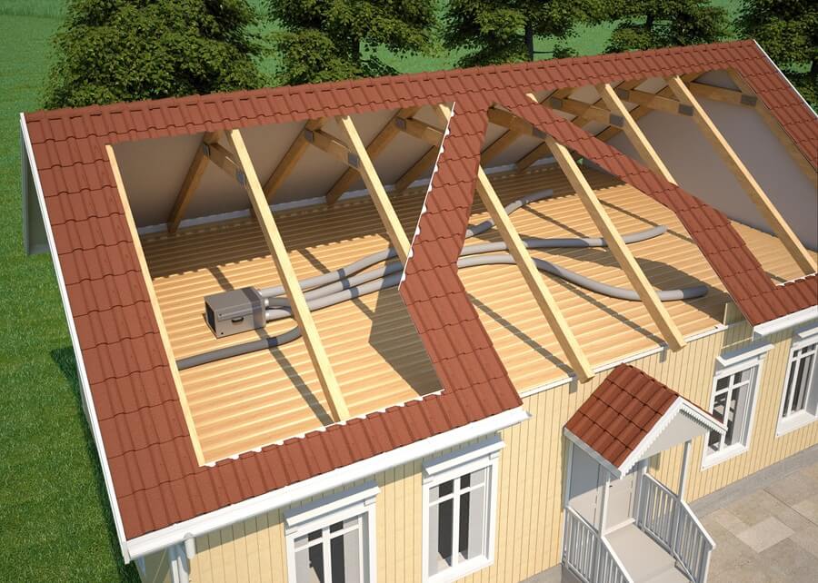 Illustration av kallvind med avfuktare