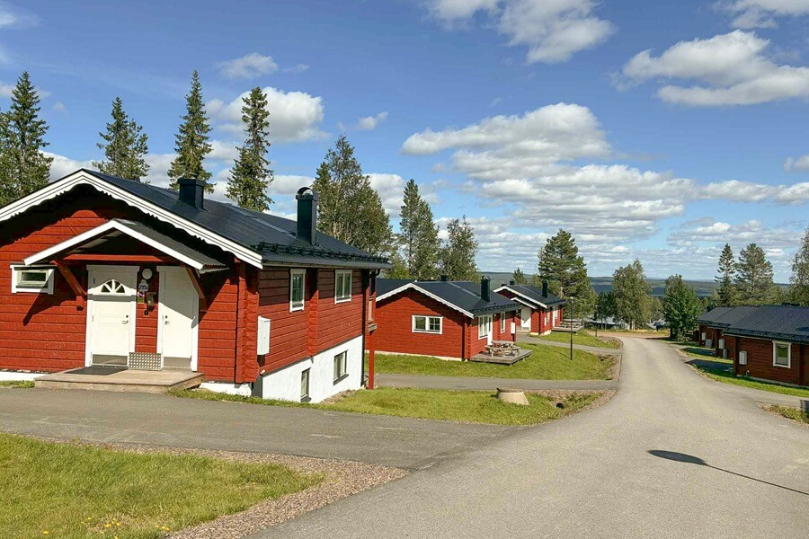Röda fjällstugor