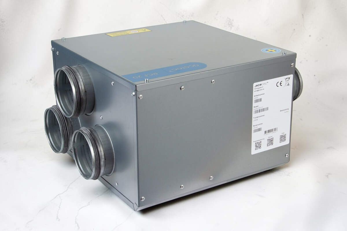 Sorptionsavfuktare EvoDry RCF 20 G1 med tre torrluftsstosar